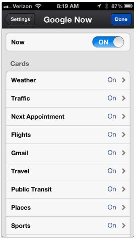 Your guide to Google Now on iOS