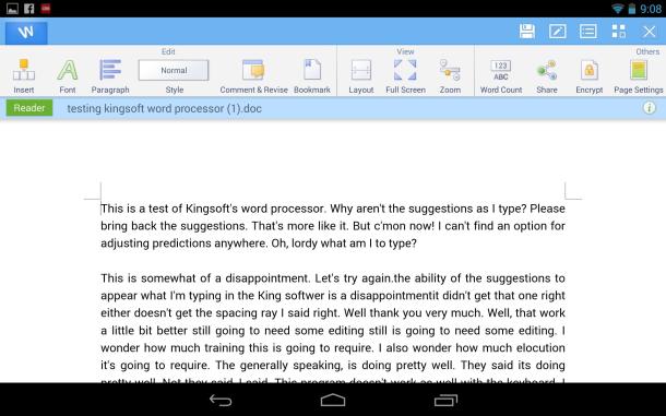 word writer for android word writer for android